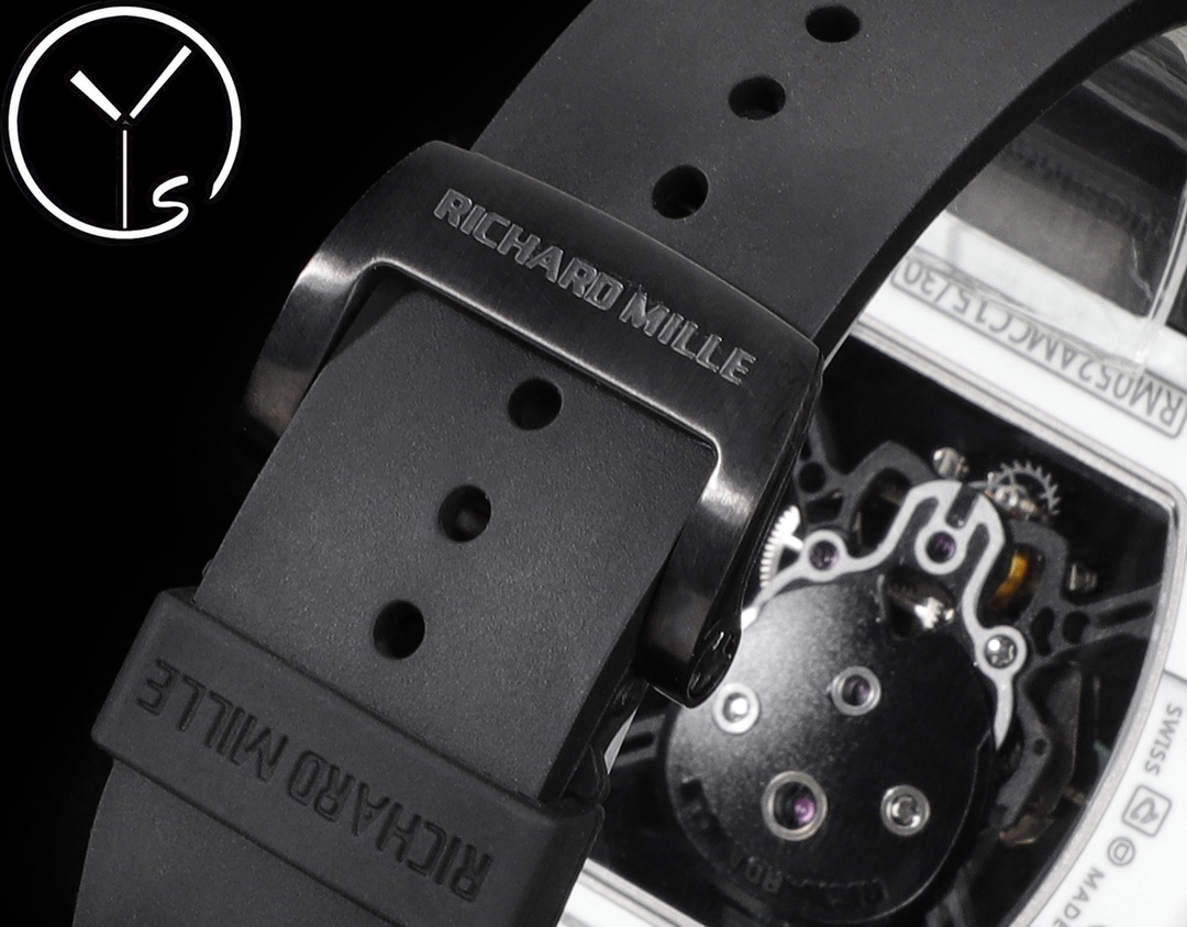 Best Swiss Replica Richard Mille RM52 Skull Tourbillon Watch with Rubber Strap