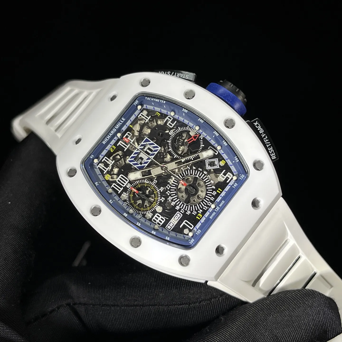 Replica Richard Mille RM 11-02 White Ceramic 7750 Movement Chronograph Super Clone