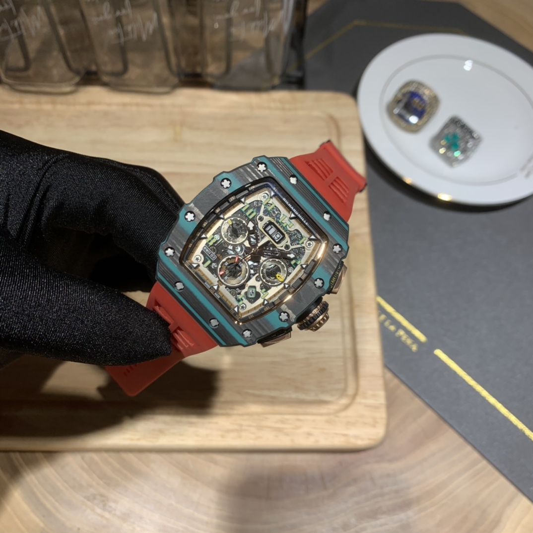 Richard Mille RM11-03 Ultimate Edition Super Clone Swiss Automatic Watch Carbon TPT Case Skeleton Dial Replica