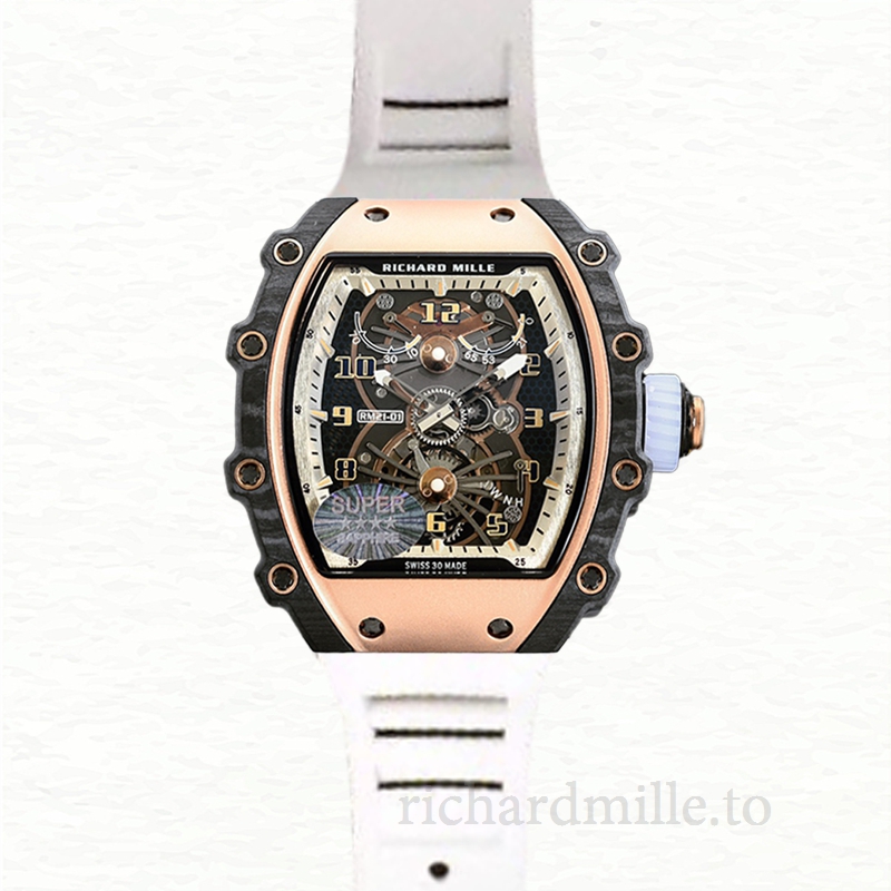 Richard Mille RM21-01 Men Automatic Arabic Numeral Watch Rubber Band