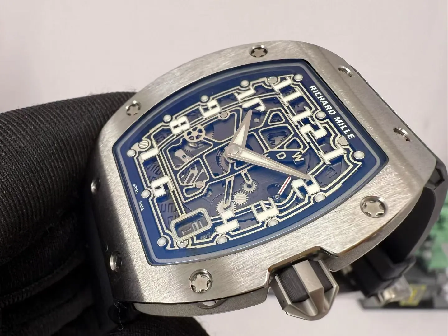 Best Super Clone Richard Mille RM 67-01 Ultra Thin Automatic 7.75mm Titanium Skeleton Watch