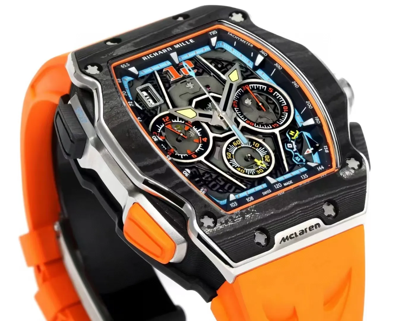 Replica Richard Mille RM 65-01 McLaren W1 Automatic Chronograph Super Clone Watch – Orange