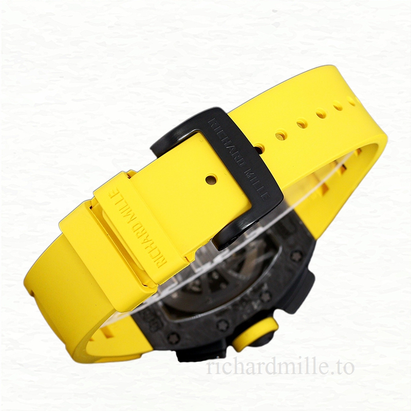Richard Mille RM 011 Automatic Men Watch Rubber Band Carbon Fiber