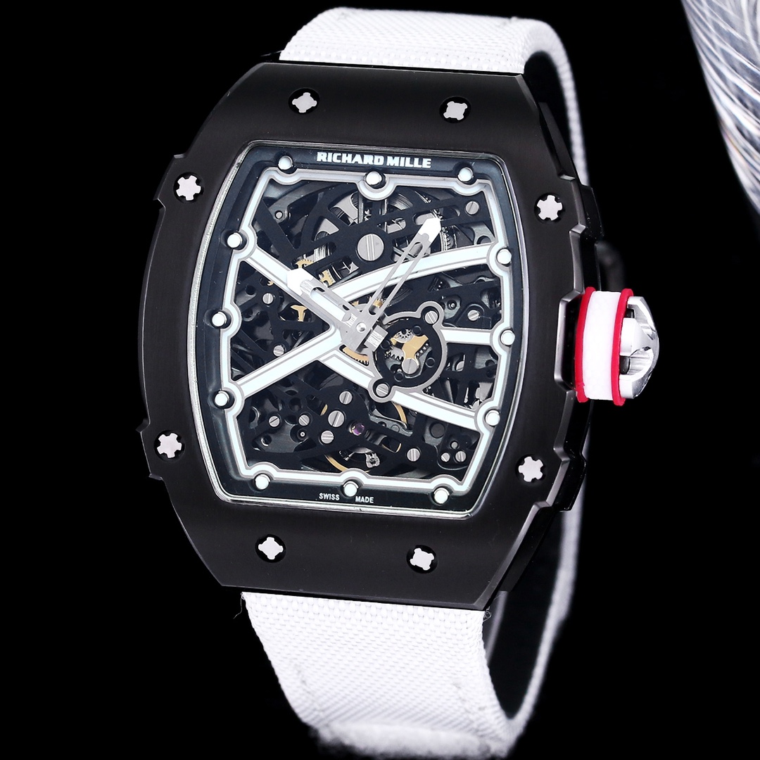 Swiss Replica Richard Mille RM 67-02 Skeleton Dial Steel Composite Case Watch – Precision Tourbillon Movement