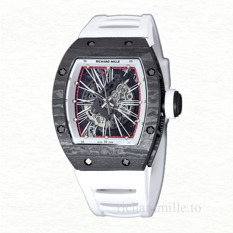 Richard Mille RM 010 Men Automatic Watch Carbon Fiber
