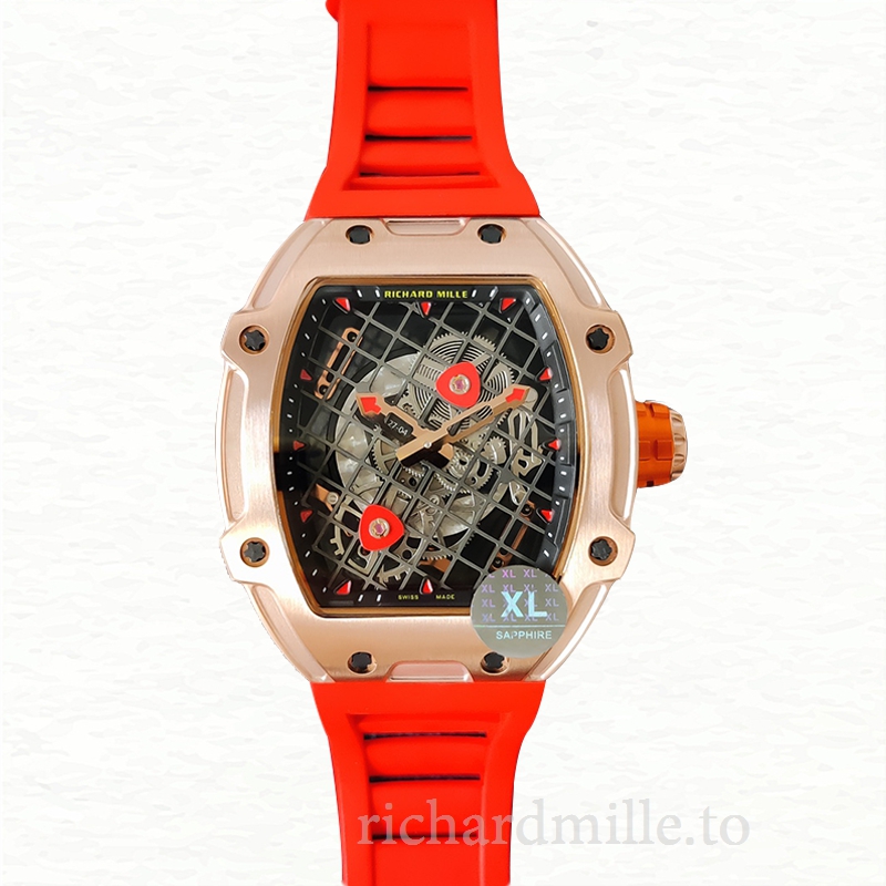 Richard Mille RM27-04 Mechanical Men Transparent Dial Rubber Band
