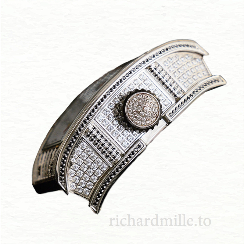 Richard Mille RM023 Men Automatic Roman Numeral Rubber Band Watch