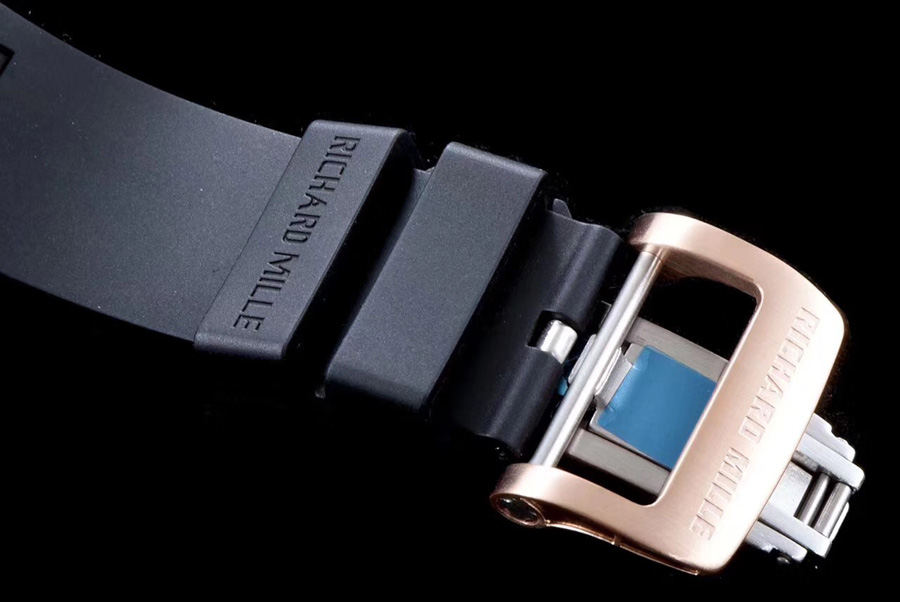 Richard Mille Replica RM 051 Black Strap Sapphire Mirror