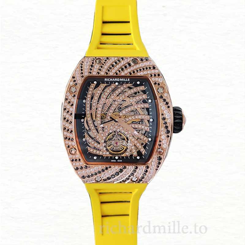 Richard Mille RM51-02 Mechanical Ladies Watch Diamond Paved Dial