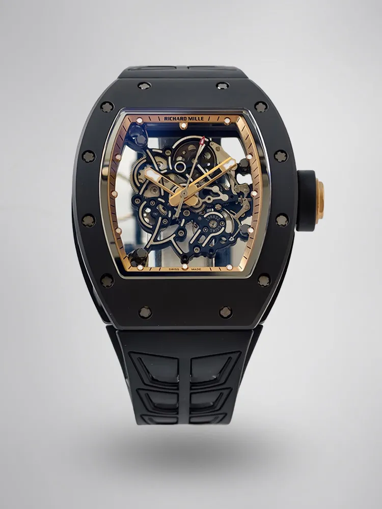 UMI Richard Mille RM 055 Bubba Watson Ceramics 1:1 Skeleton Dial RMUL2 Movement Replica Watch