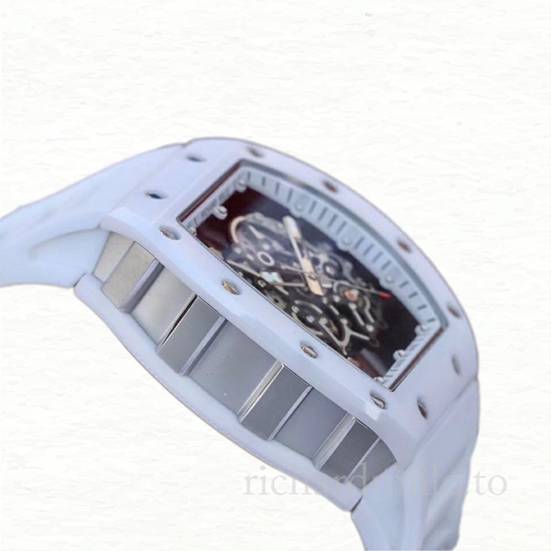 Richard Mille RM055 Men Mechanical Watch Transparent Dial