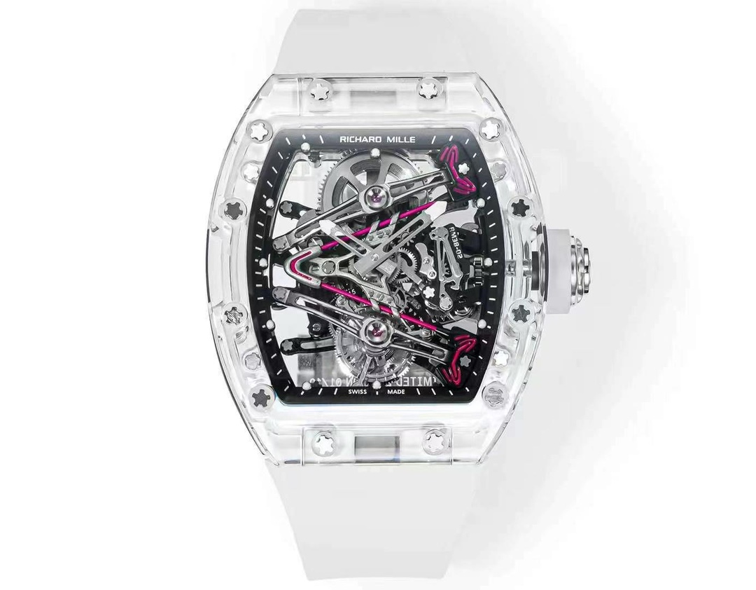 Replica RM 38-02 Crystal Pink Skeleton Tourbillon Swiss Movement Quality