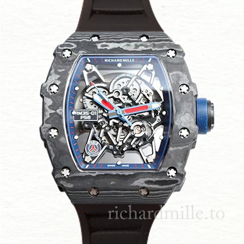 Richard Mille RM35-01 Men Mechanical Rubber Band Watch