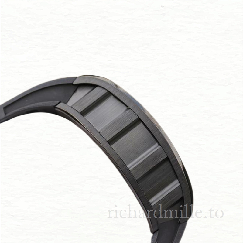 Richard Mille RM011 Automatic Men Rubber Band Watch Transparent Dial