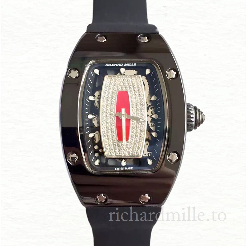 Richard Mille RM07-01 Ladies Automatic Rubber Band Ceramics Bezel