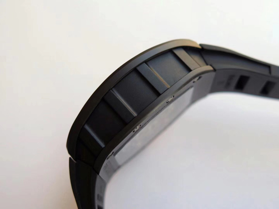 Richard Mille Replica RM 055 Black Rubber Strap