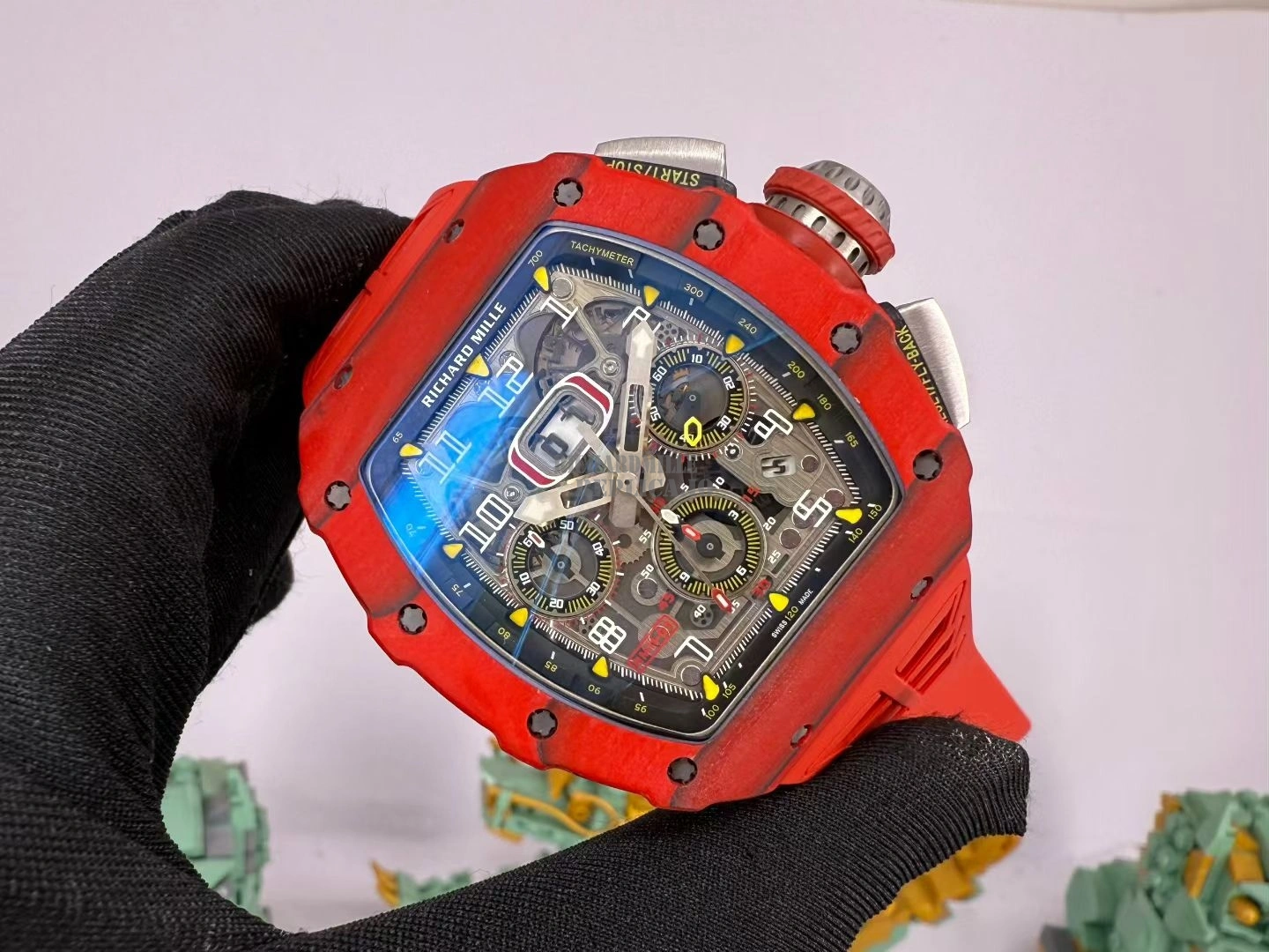 Richard Mille RM 11-03 Red Carbon Fiber Full Skeleton 7750 Automatic Replica Watch