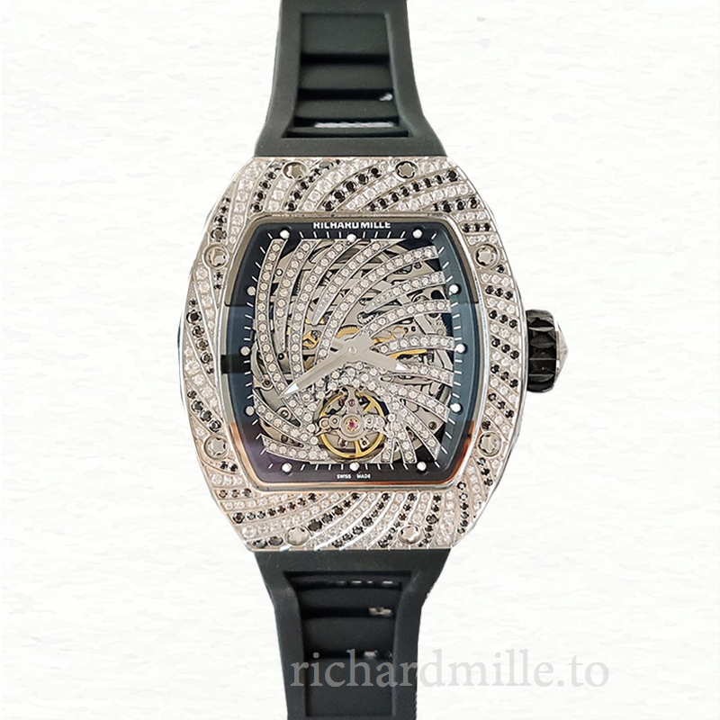 Richard Mille RM51-02 Ladies Mechanical Diamond Paved Dial Watch