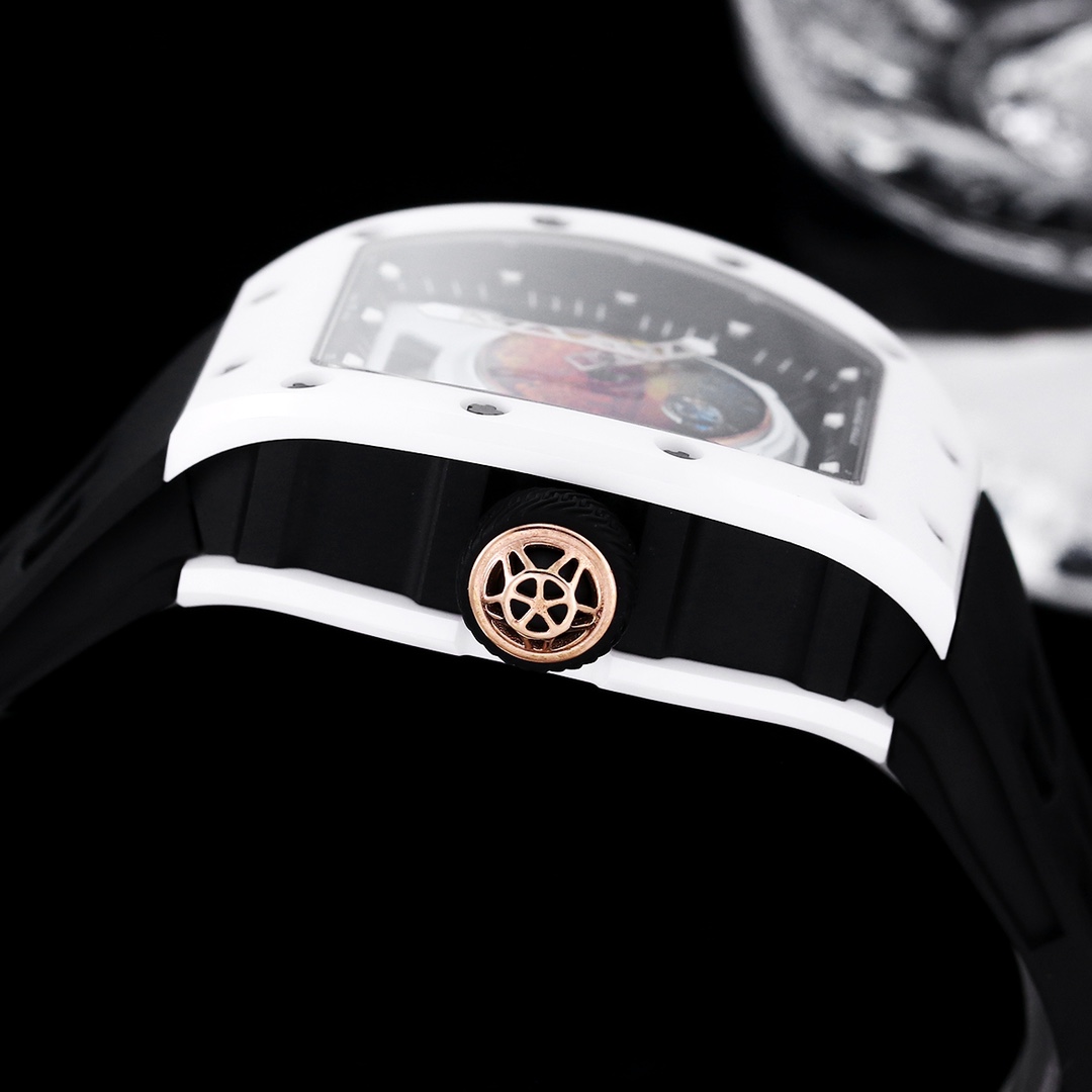 Luxury Replica Richard Mille RM 52-05 Pharrell Williams Black Strap Watch – Swiss Movement, Cosmic Dial