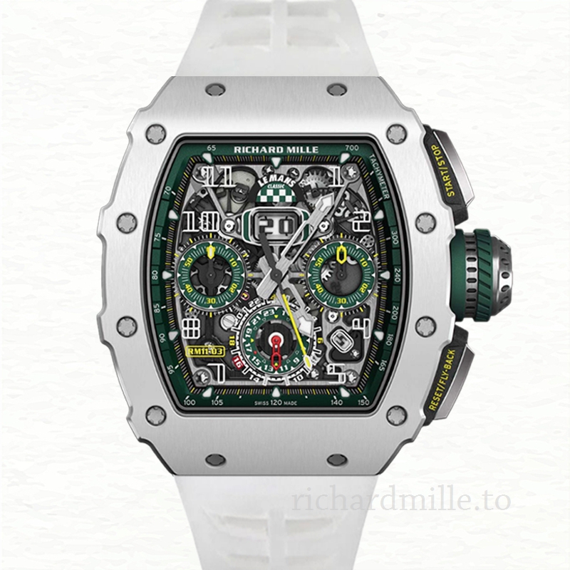 Richard Mille RM 11-03 Transparent Dial Men’s Rubber Band Silver