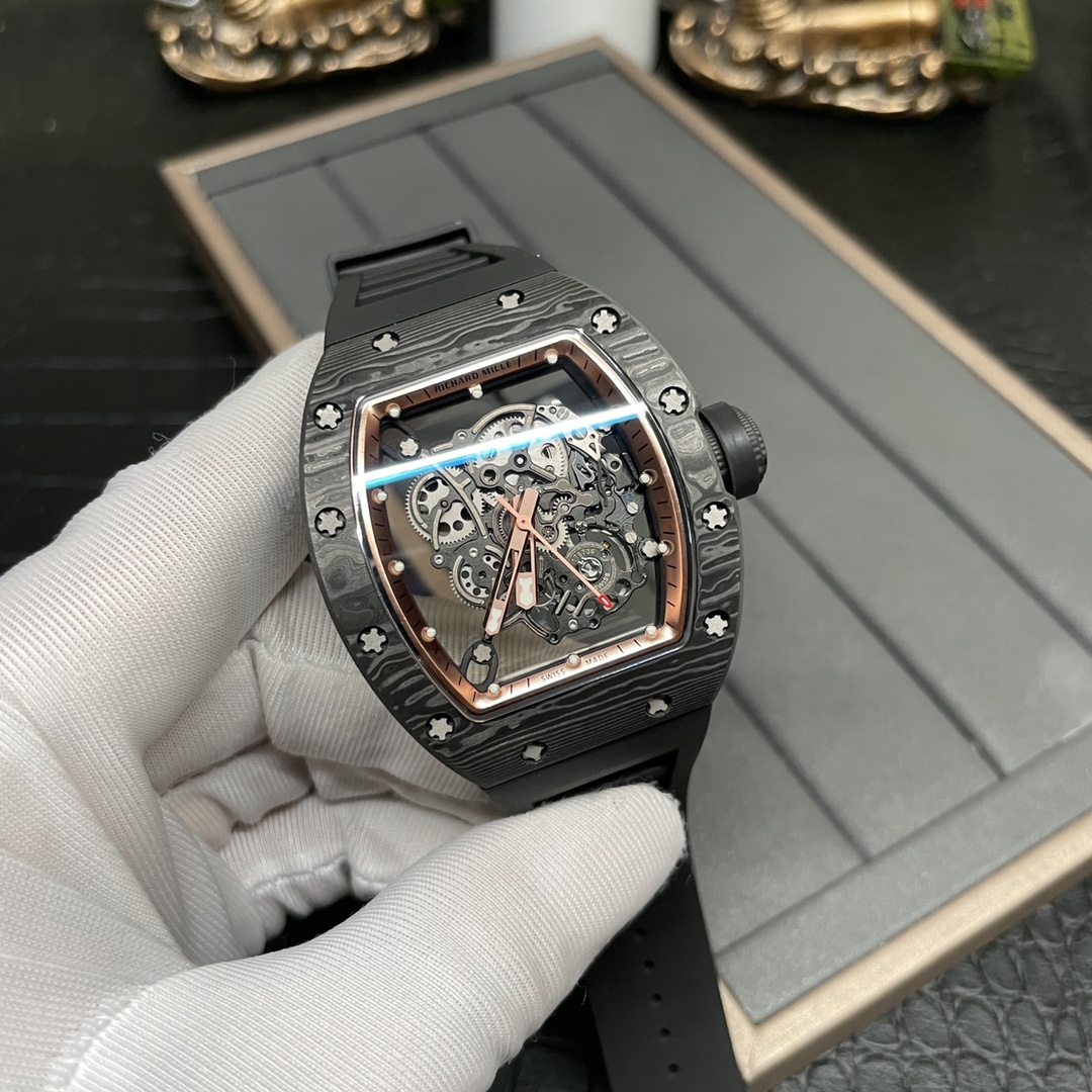 Richard Mille RM 055 Bubba Watson Replica Black NTPT Carbon Skeleton Tourbillon Super Clone