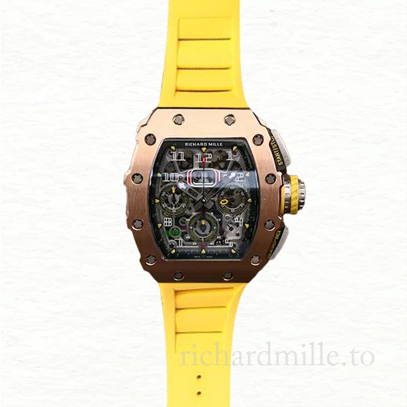 Richard Mille RM11-03 Men Automatic Transparent Dial Stainless Steel Watch