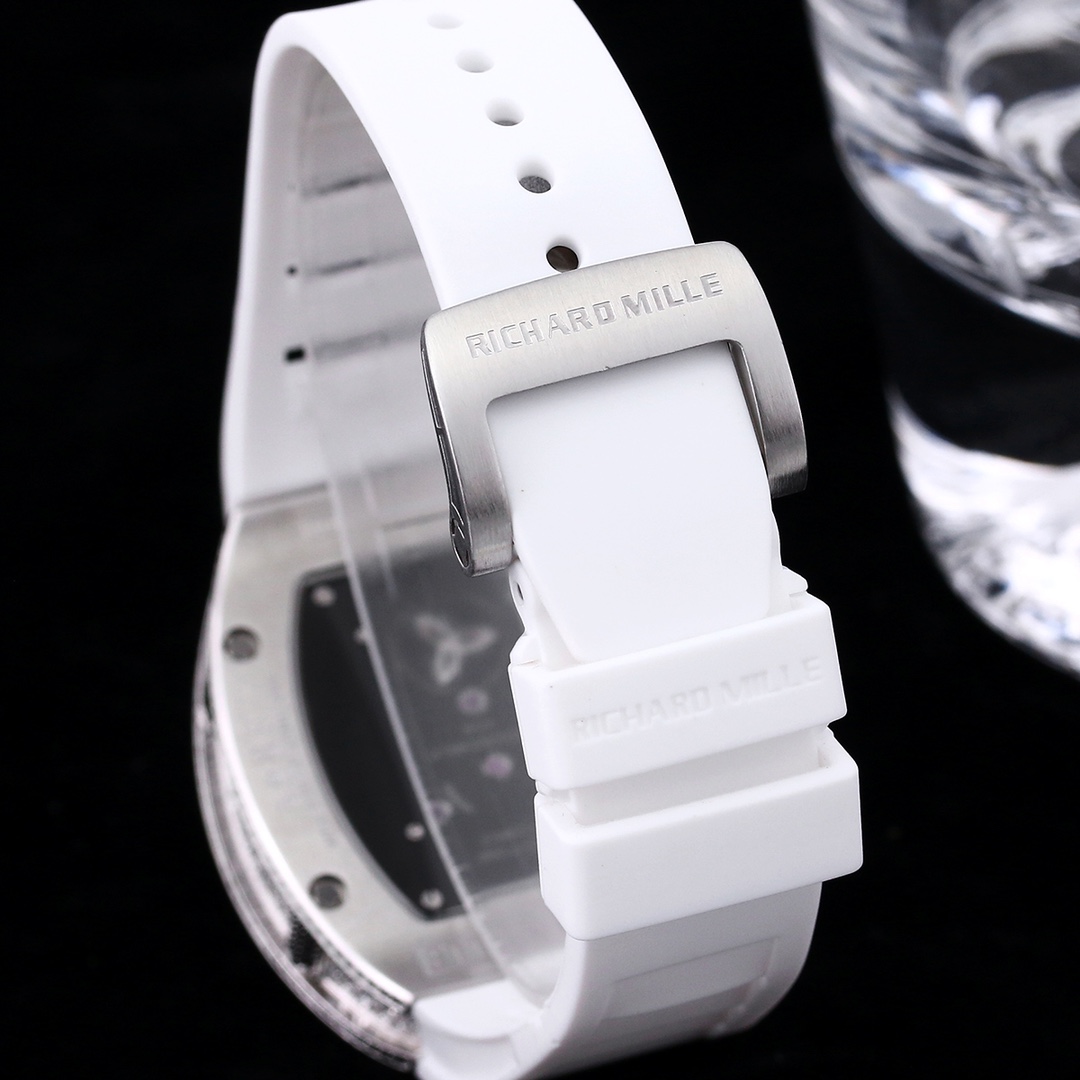 Replica Richard Mille RM 26-01 Swiss Tourbillon Panda White Diamond Bezel Watch