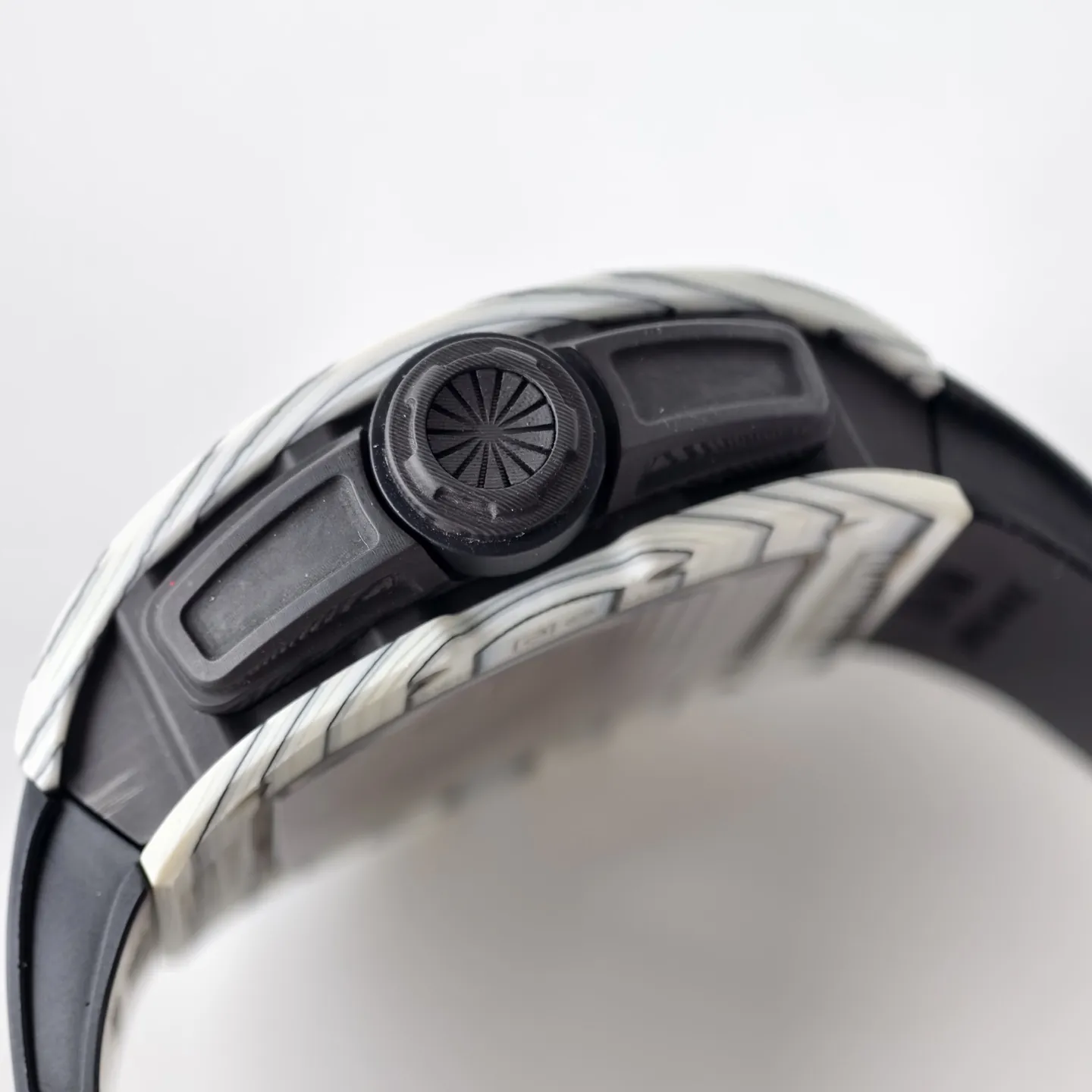 UMI RM 61-01 Yohan Blake Skeleton Dial White Forged Carbon Sports Replica Watch