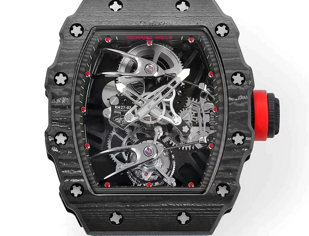 High-End Richard Mille RM 27-02 Replica | Swiss Tourbillon Movement | Best Carbon Fiber Skeleton Watch