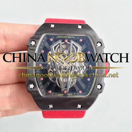 RM27-03 Rafael Nadal KLF Forged Carbon Black Skeleton Dial M9015