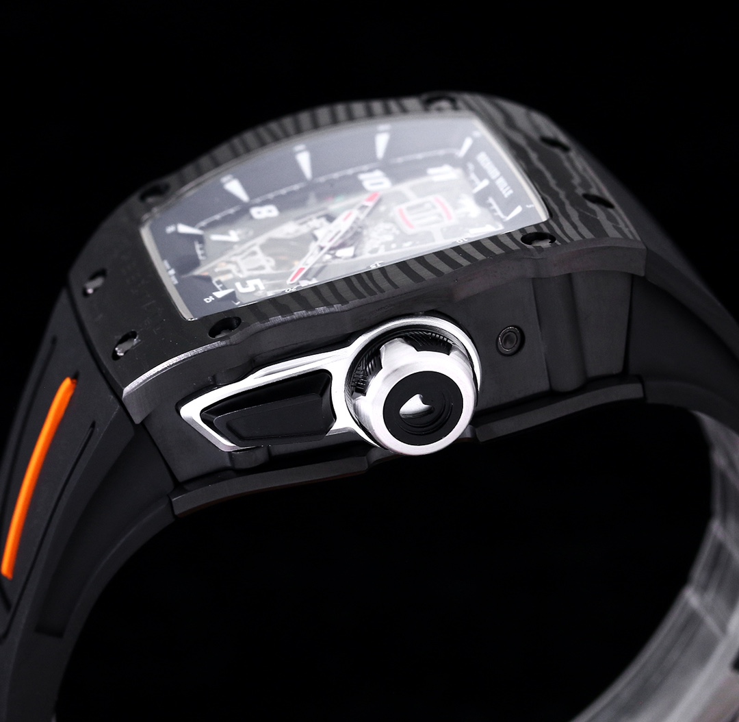 Replica Richard Mille RM 40-01 McLaren Speedtail Carbon Case Rubber Strap Tourbillon Movement Watch