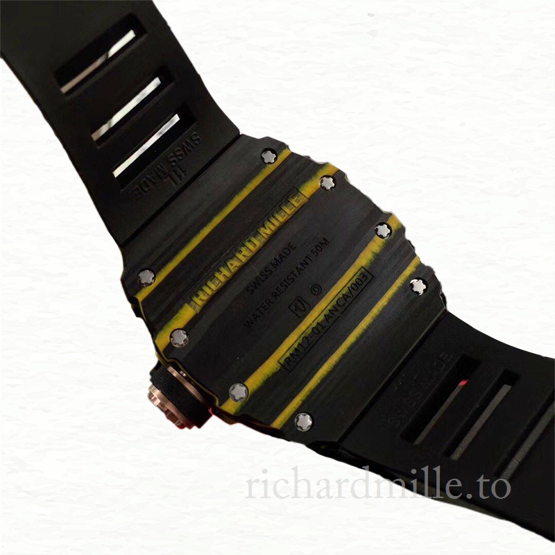 Richard Mille RM12-01 Men Mechanical Rubber Band Watch