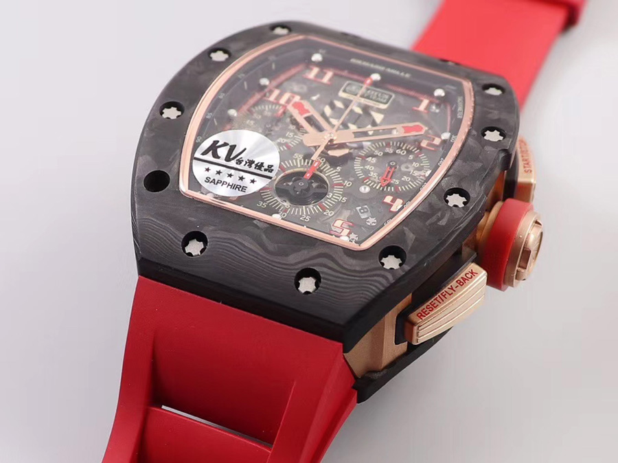 Richard Mille Replica RM 011 Red Strap