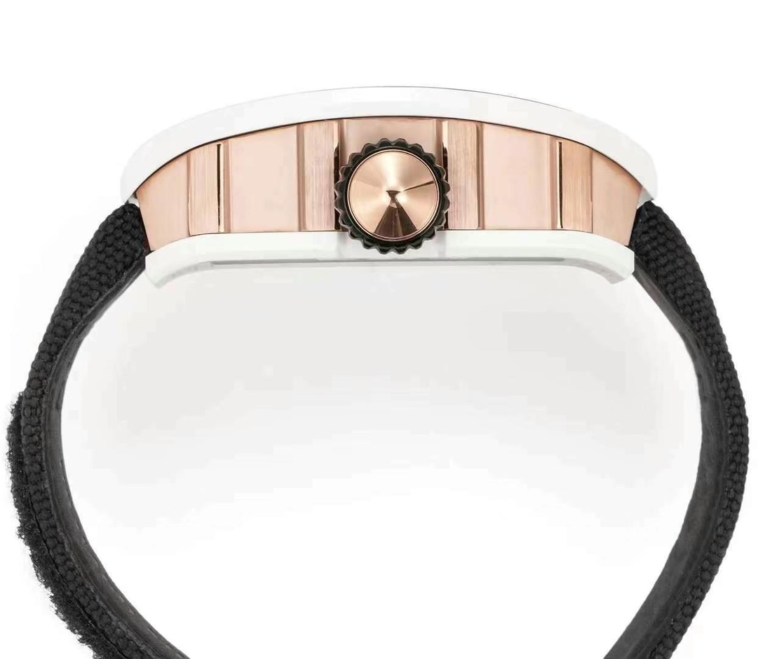 Richard Mille Replica RM S10 Koi Tourbillon Watch with White Ceramic Case