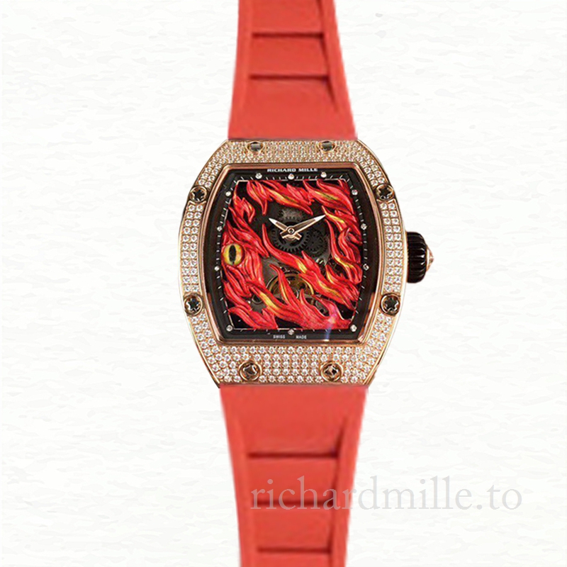 Richard Mille RM26-02 Hand Wind Men Flame Dial Rubber Band