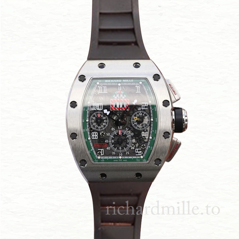 Richard Mille RM011 Men Automatic Transparent Dial Stainless Steel