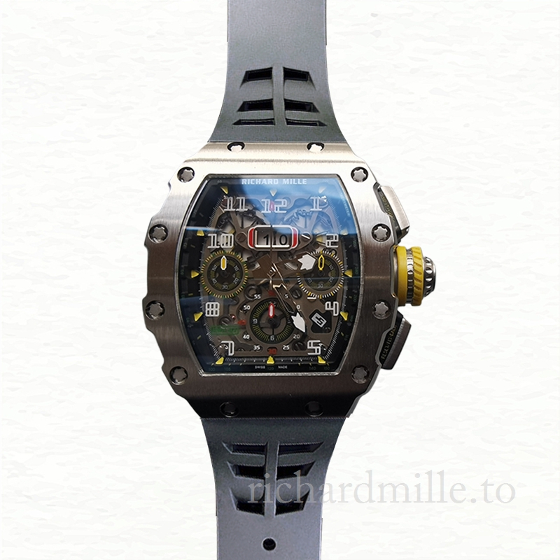 Richard Mille RM011 Men Automatic Rubber Band Watch