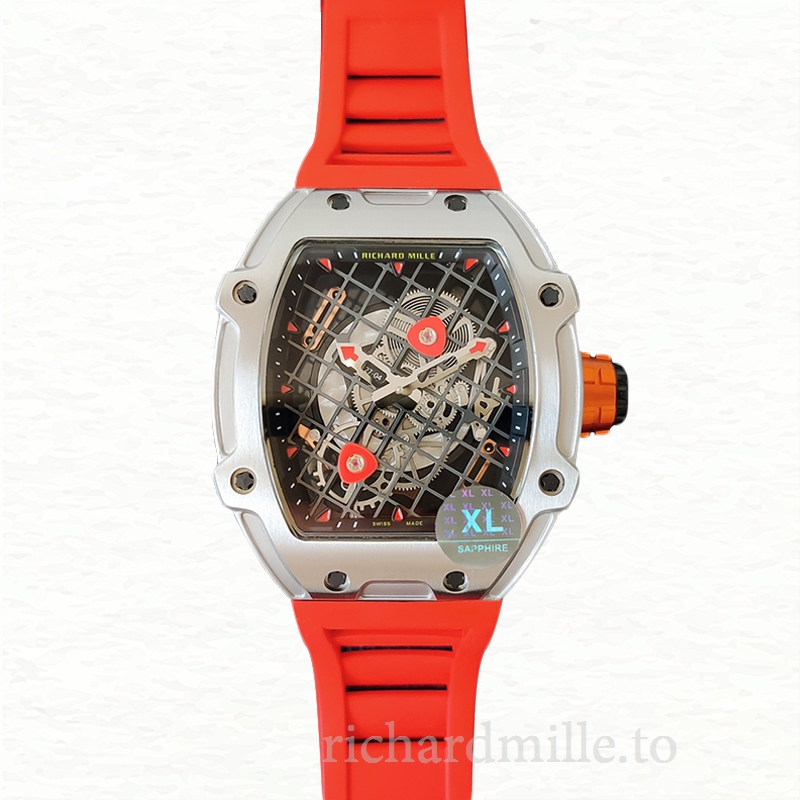 Richard Mille RM27-04 Men Mechanical Stainless Steel Rubber Band