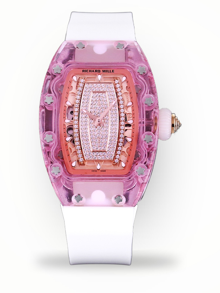 Elegant Richard Mille RM 07-02 Replica Pink Lady Sapphire Diamond Watch – Swiss Movement