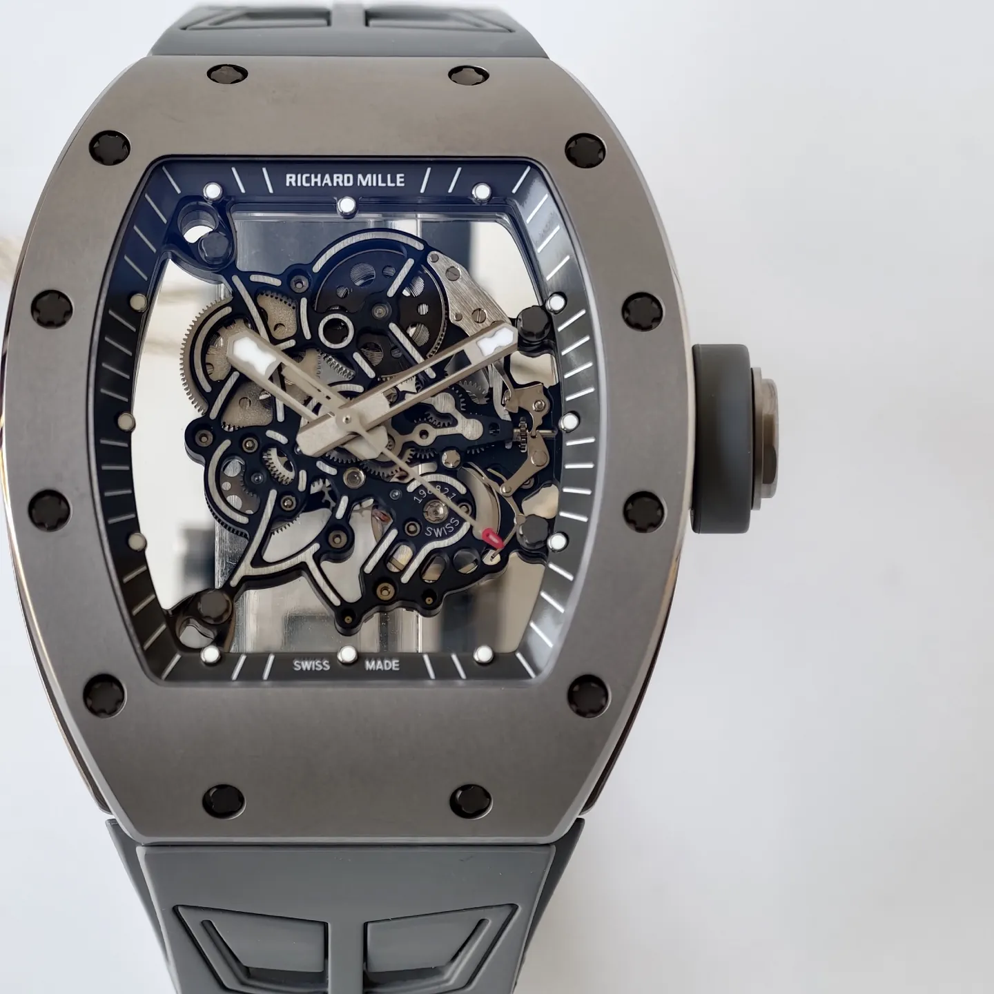 UMI Richard Mille RM 055 Bubba Watson All Grey Super Clone Skeleton Dial Ceramic Case RMUL2 Movement