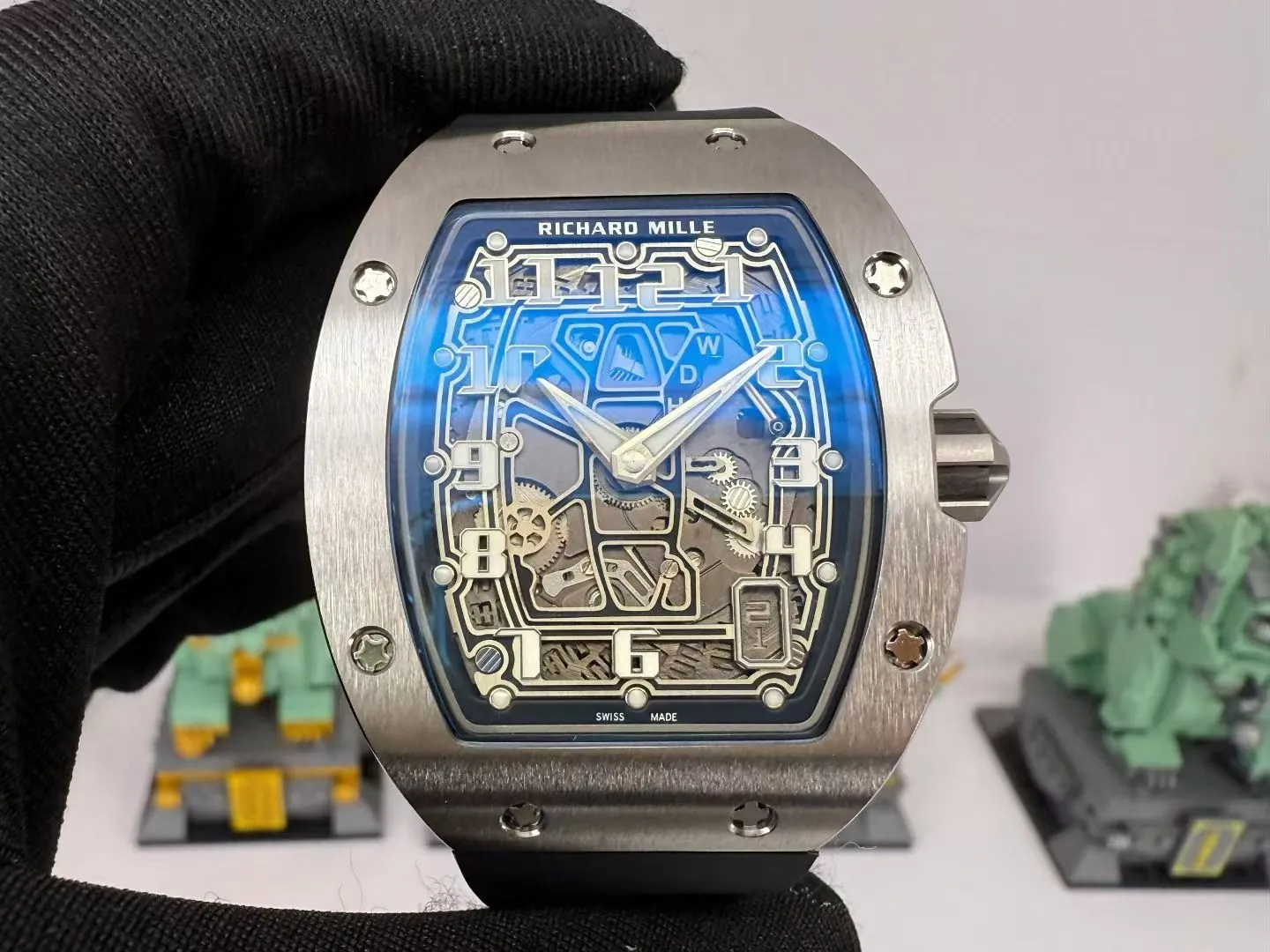 Best Super Clone Richard Mille RM 67-01 Ultra Thin Automatic 7.75mm Titanium Skeleton Watch