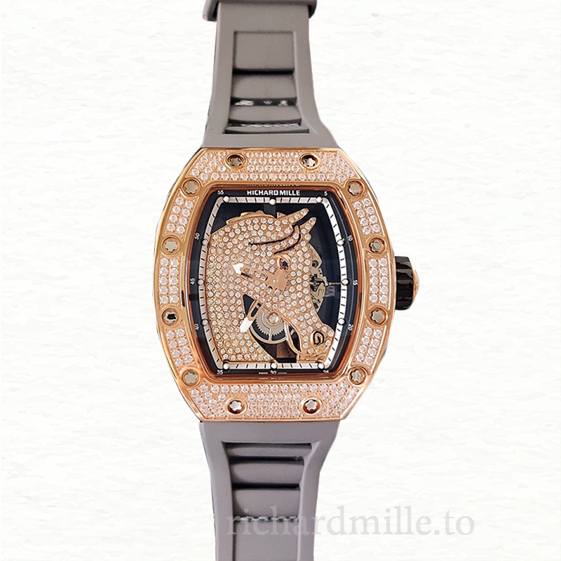Richard Mille RM52-02 Men Mechanical Rubber Band Horse Dial
