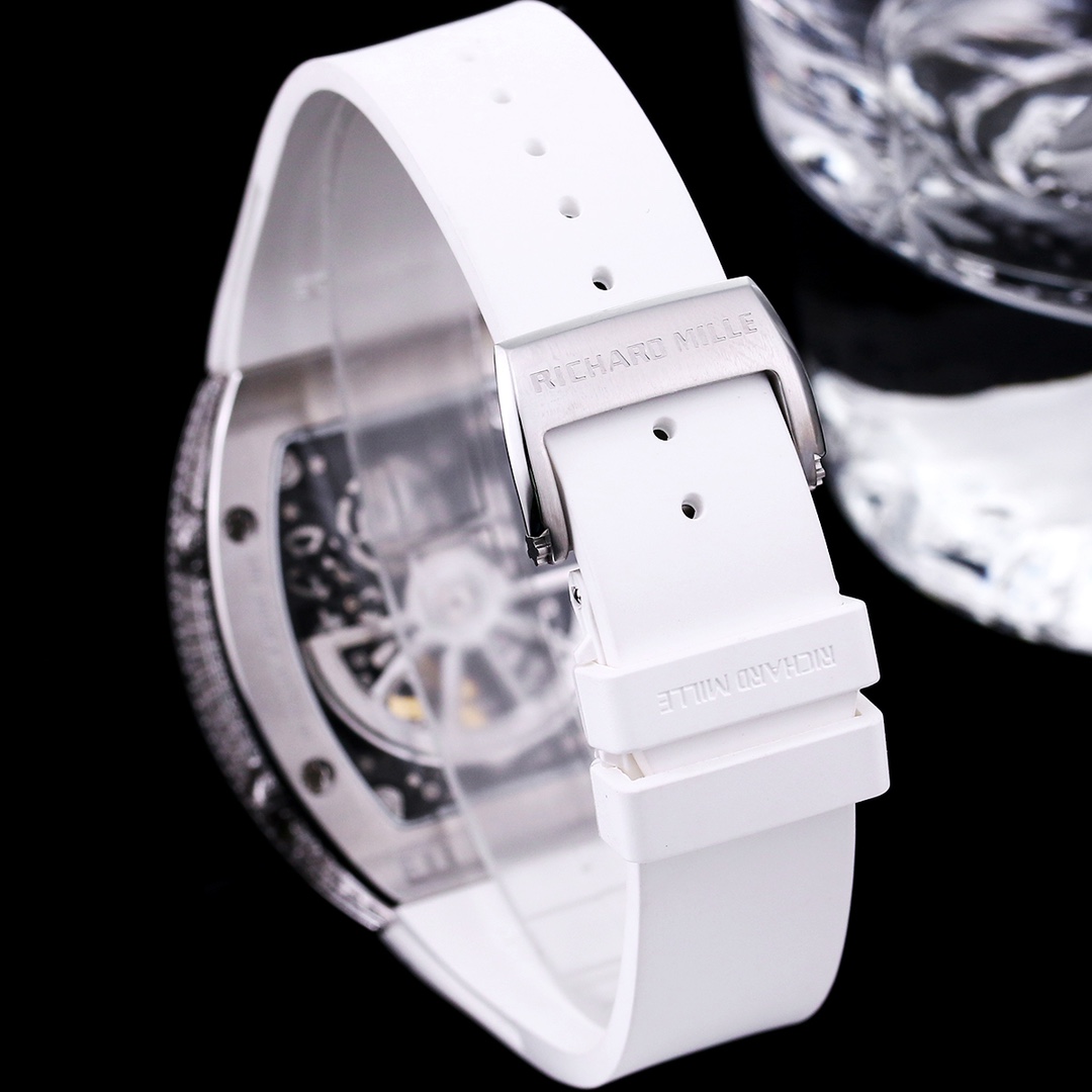 Luxury Replica Richard Mille RM 67-01 Extra Flat Watch – Diamond Bezel, Skeleton Dial, Swiss Movement