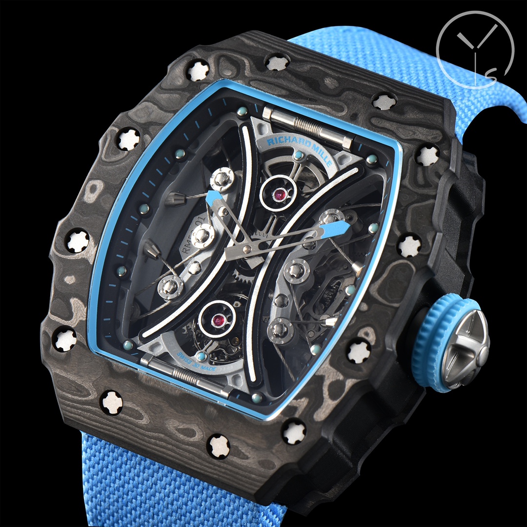 Richard Mille RM53-01 Tourbillon Replica Men's Watch Carbon Fiber Case