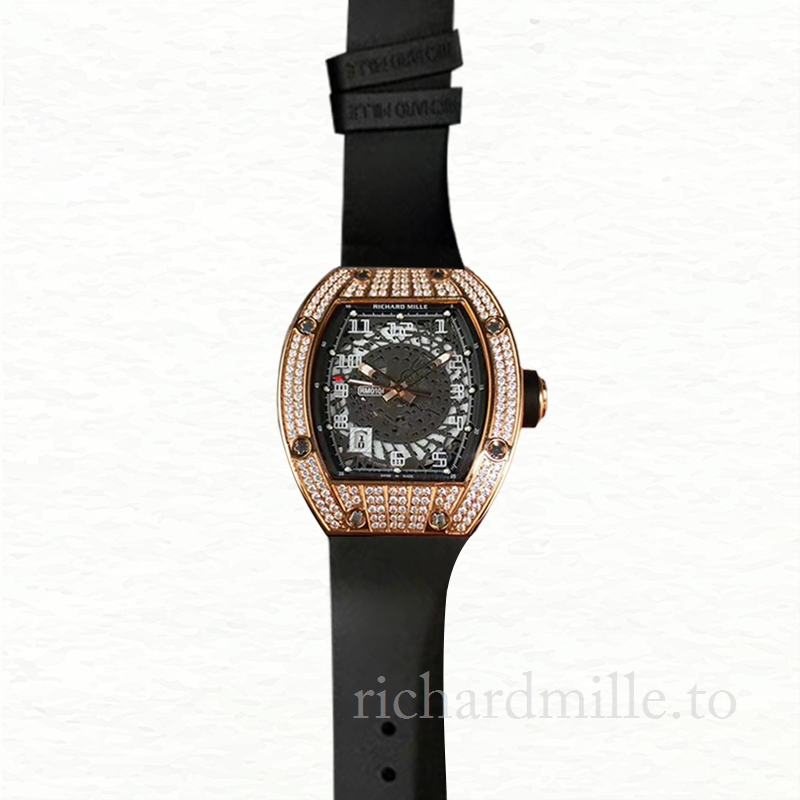 Richard Mille RM010 Men Mechanical Watch Diamond Bezel