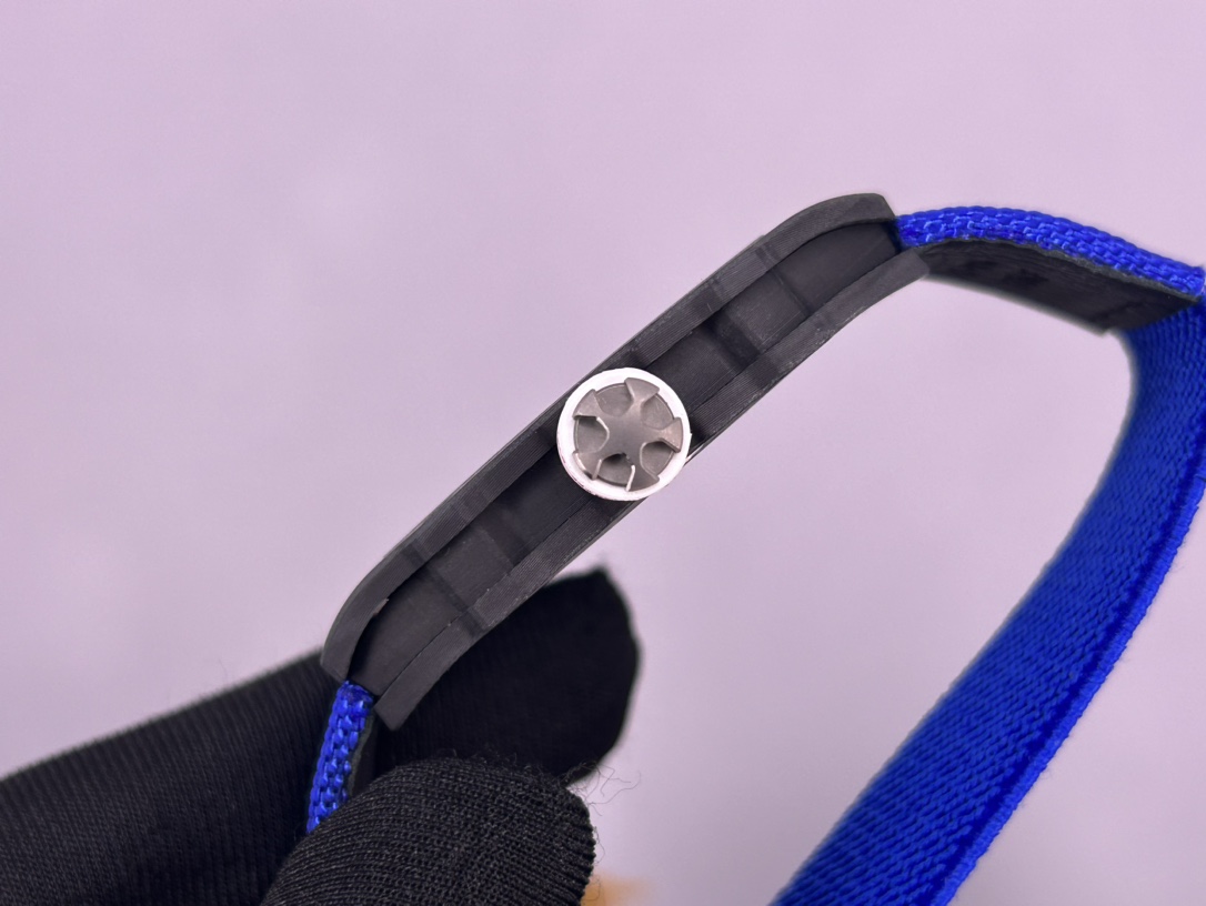 Richard Mille RM 67-02 Sebastian Ogier Replica Swiss Extra Flat Watch For Men – Skeleton Dial with Blue Nylon Strap