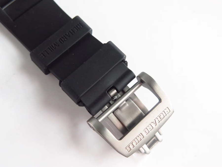 Richard Mille Replica RM 052 Black Rubber Strap Titanium Bezel