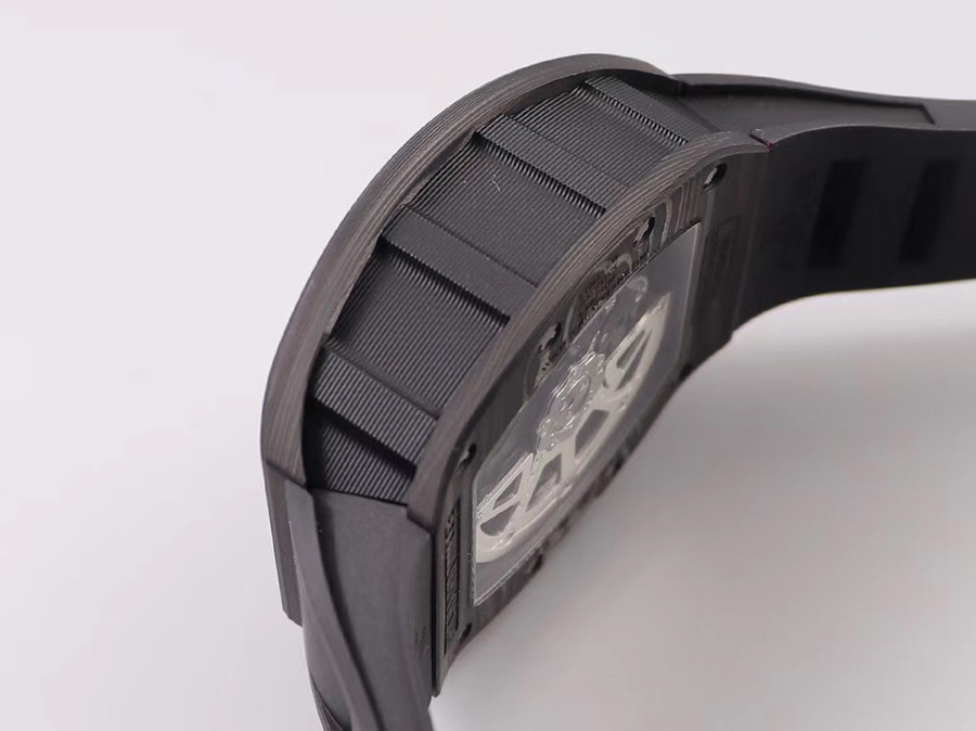 Richard Mille Replica RM 011 Black Strap Black Dial