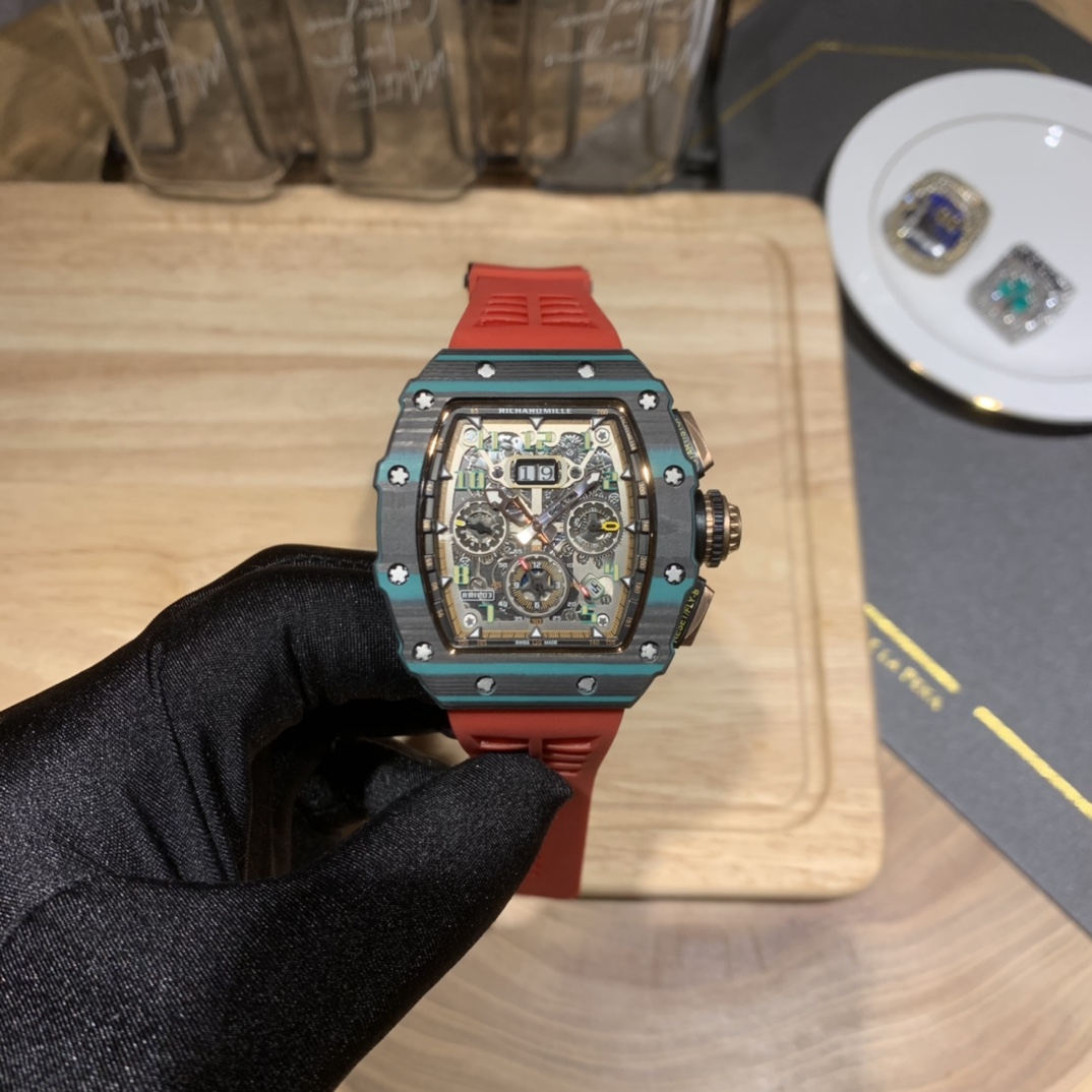 Richard Mille RM11-03 Ultimate Edition Super Clone Swiss Automatic Watch Carbon TPT Case Skeleton Dial Replica