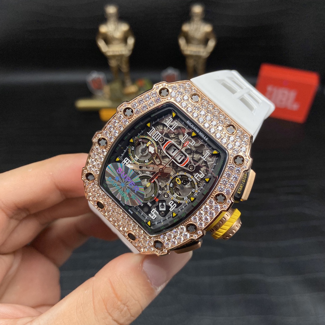 Richard Mille RM 11-03 Replica Watch For Men – Swiss Movement, Diamond-Set Bezel, Luxury Timepiece